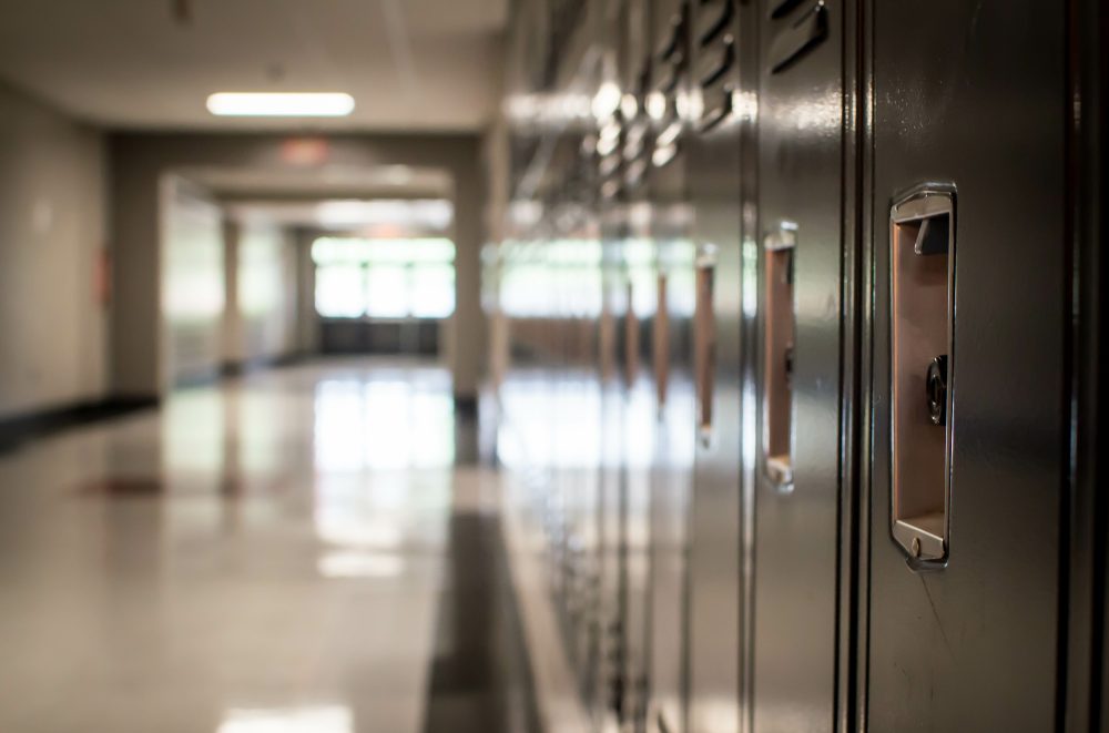 Hallway Of Lockers