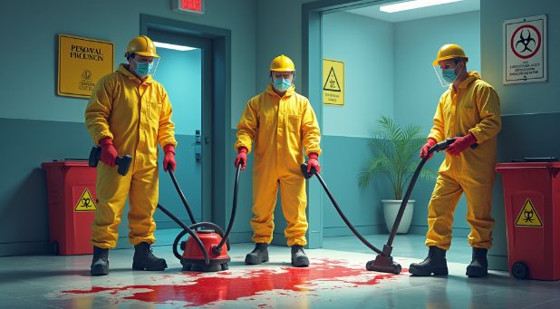 OSHA compliance for biohazard cleanup